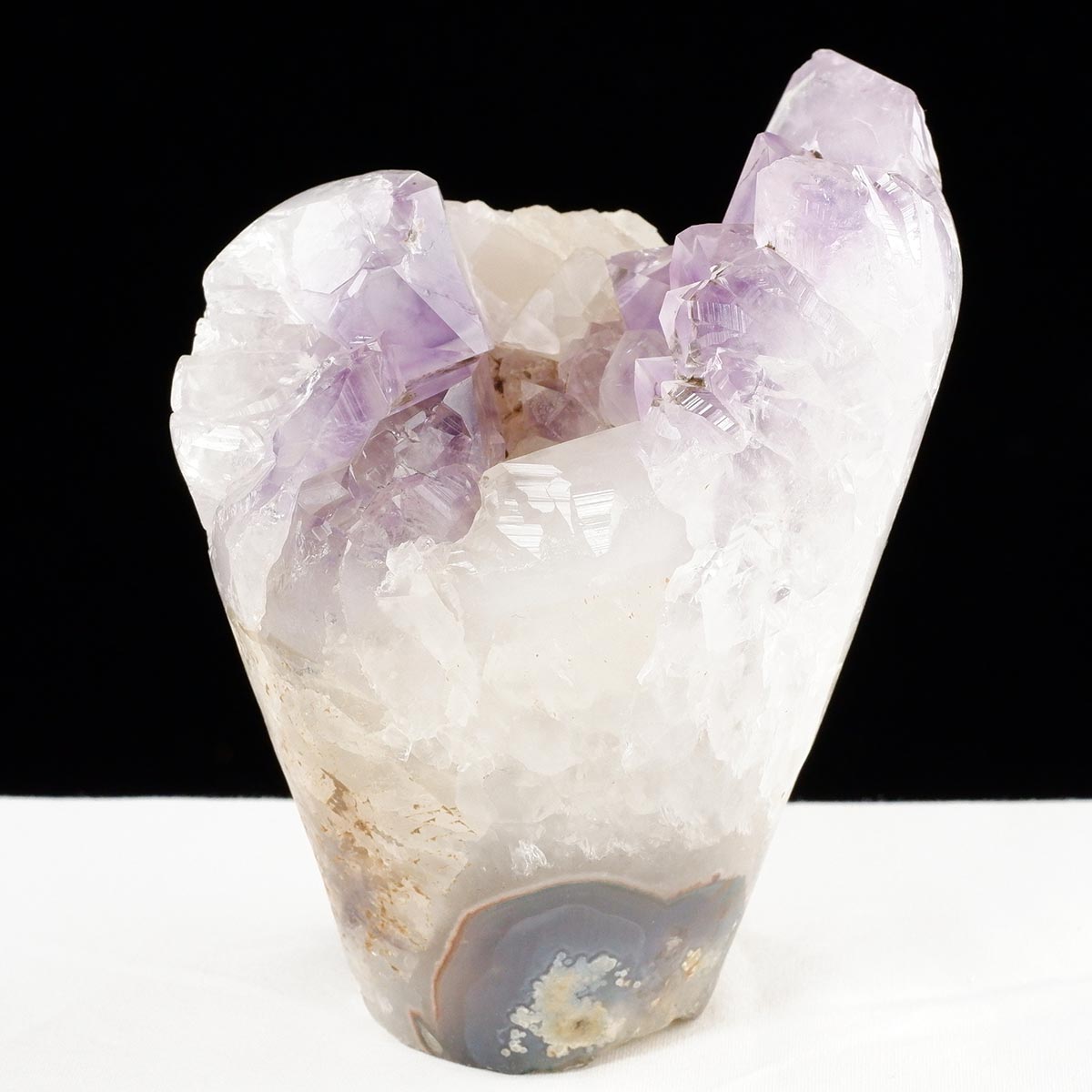 アメジスト クラスター ウルグアイ産 フラワーアメジスト 花型 原石 置物 amethyst 一点物 282-842