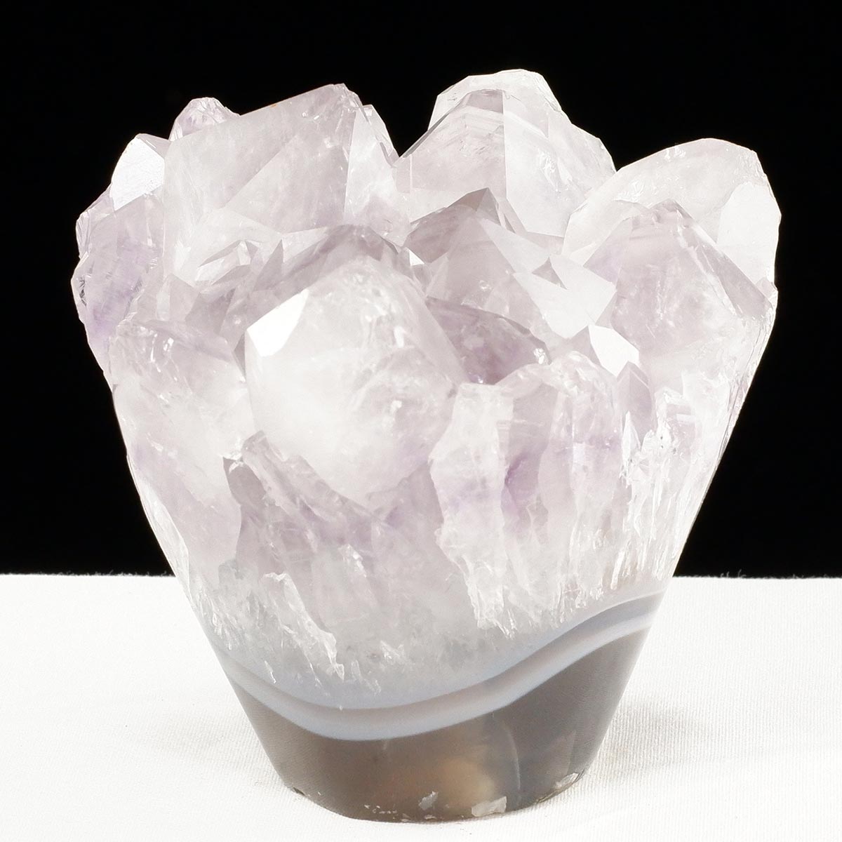 アメジスト クラスター ウルグアイ産 フラワーアメジスト 花型 原石 置物 amethyst 一点物 282-845