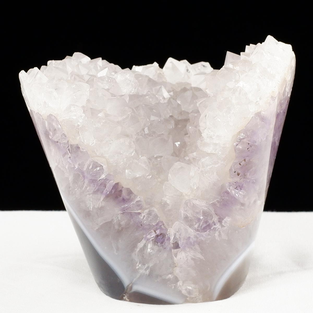 アメジスト クラスター ウルグアイ産 フラワーアメジスト 花型 原石 置物 amethyst 一点物 282-846