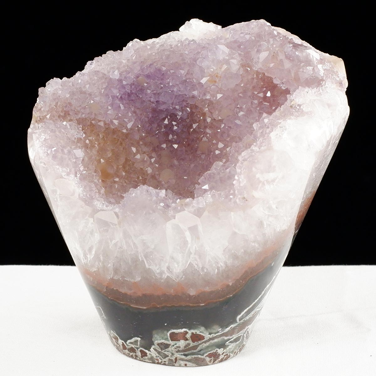 アメジストクラスター 1Kg ウルグアイ産 フラワーアメジスト 花型 原石 置物 amethyst 一点物 282-848