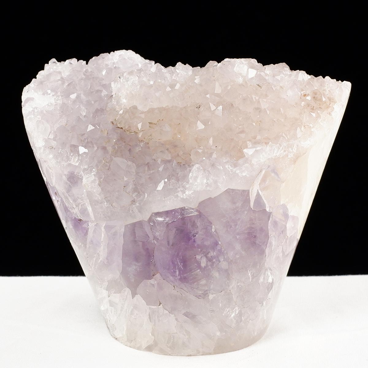 アメジストクラスター 1.1Kg ウルグアイ産 フラワーアメジスト 花型 原石 置物 amethyst 一点物 282-849