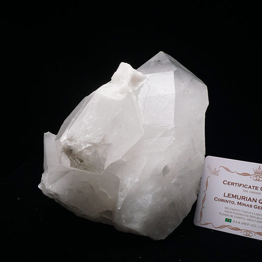 2.6Kg レムリアンシード 水晶 クラスター 原石 ブラジル ミナスジェライス州 コリント産 証明書付属 一点物 292-39