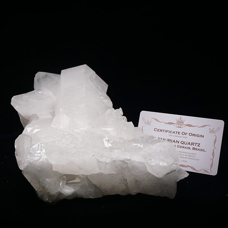 2.6Kg レムリアンシード 水晶 クラスター 原石 ブラジル ミナスジェライス州 コリント産 証明書付属 一点物 292-40