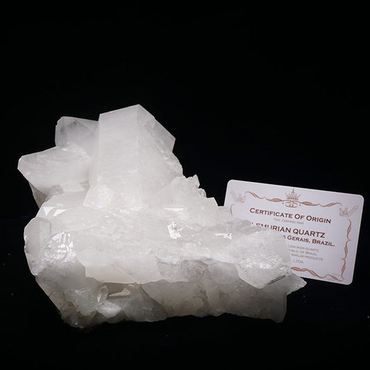 2.6Kg レムリアンシード 水晶 クラスター 原石 ブラジル ミナスジェライス州 コリント産 証明書付属 一点物 292-40