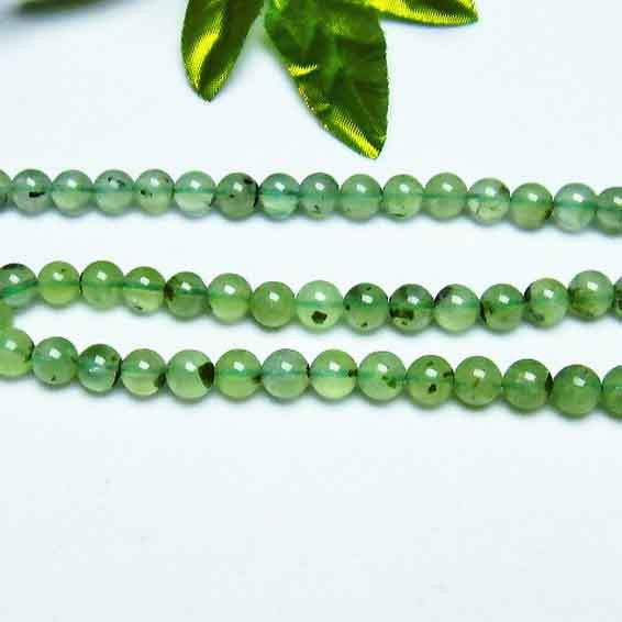 プレナイト 一連 トルマリンルチル入り 8mm ランダム発送 メール便可 [M便 1/5] 714-45