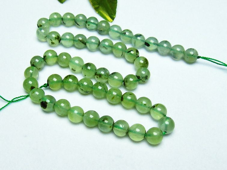 プレナイト 一連 トルマリンルチル入り 8mm ランダム発送 メール便可 [M便 1/5] 714-45