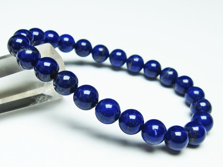 ラピスラズリ ブレスレット 8mm 一点物  111-31074
