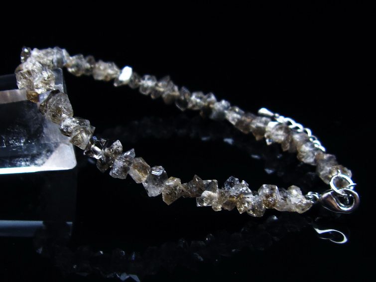 オイルインクォーツ ブレスレット 石油入り水晶 ブレス 一点物 メール便可 [M便 1/10] 111-33514