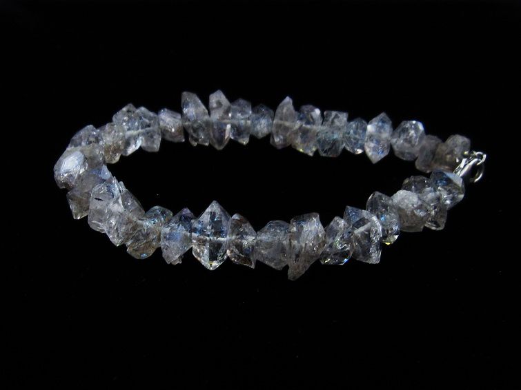 オイルインクォーツ ブレスレット 石油入り水晶 ブレス 一点物  111-33521