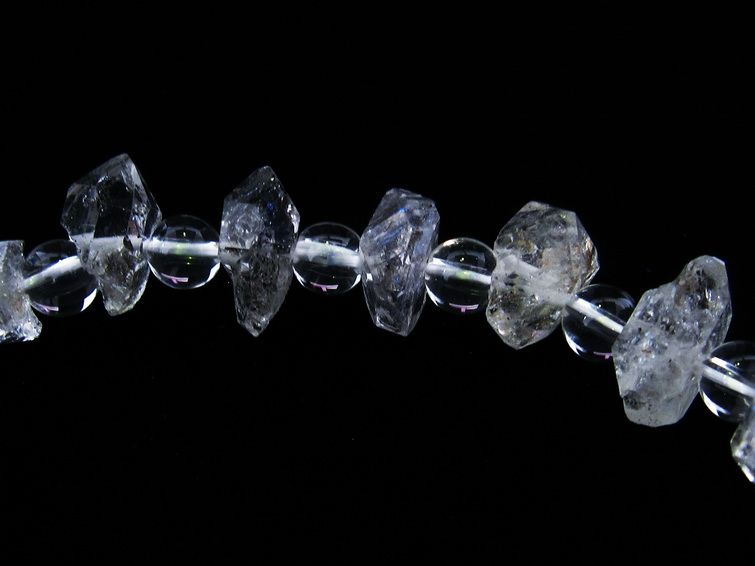 オイルインクォーツ ブレスレット 石油入り水晶 ブレス 一点物 メール便可 [M便 1/10] 111-33554