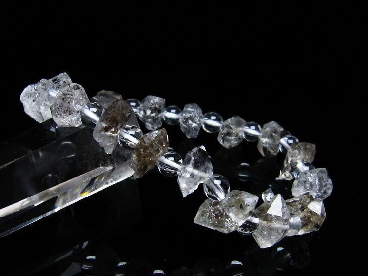 オイルインクォーツ ブレスレット 石油入り水晶 ブレス 一点物 メール便可 [M便 1/10] 111-33555