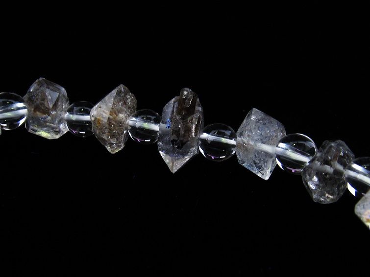 オイルインクォーツ ブレスレット 石油入り水晶 ブレス 一点物 メール便可 [M便 1/10] 111-33558