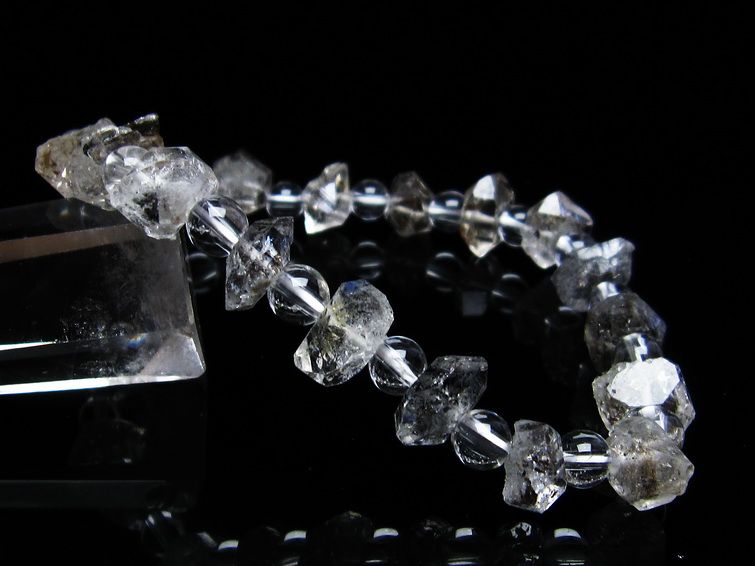 オイルインクォーツ ブレスレット 石油入り水晶 ブレス 一点物 メール便可 [M便 1/10] 111-33558
