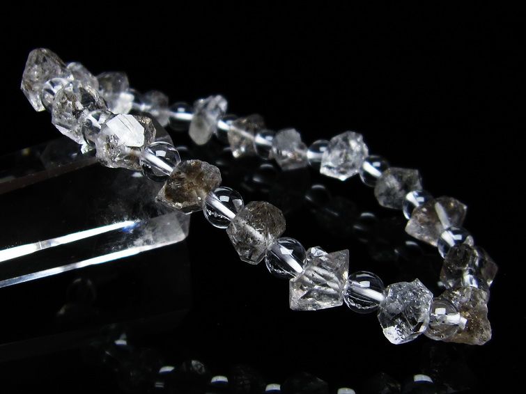 オイルインクォーツ ブレスレット 石油入り水晶 ブレス 一点物 メール便可 [M便 1/10] 111-33564