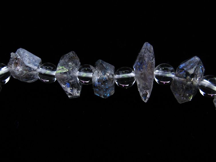 オイルインクォーツ ブレスレット 石油入り水晶 ブレス 一点物 メール便可 [M便 1/10] 111-33568