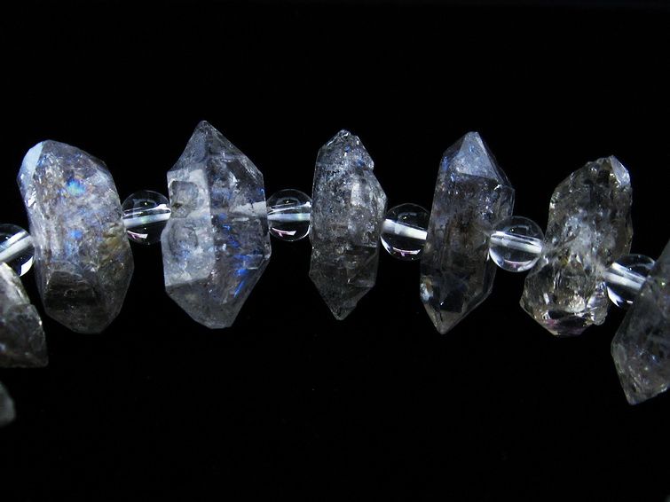 オイルインクォーツ ブレスレット 石油入り水晶 ブレス 一点物  111-33575