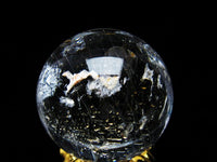 水晶 丸玉 ルチルクォーツ 24mm 水晶玉 スフィア 置物 一点物 141-4905