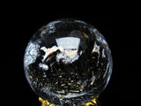 水晶 丸玉 ルチルクォーツ 24mm 水晶玉 スフィア 置物 一点物 141-4905