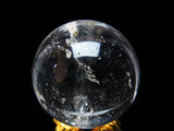 水晶 丸玉 ルチルクォーツ 27mm 水晶玉 スフィア 置物 一点物 141-4956