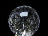 水晶 丸玉 ルチルクォーツ 26mm 水晶玉 スフィア 置物 一点物 141-5007