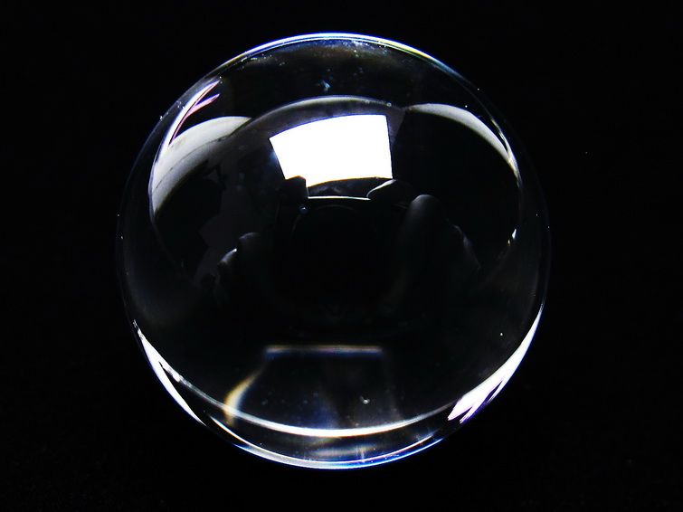 水晶 丸玉 ブラジル産 20mm 一点物 141-6352