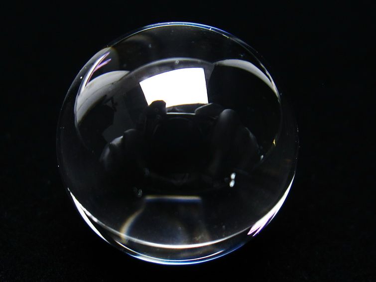 水晶 丸玉 ブラジル産 20mm 一点物 141-6353