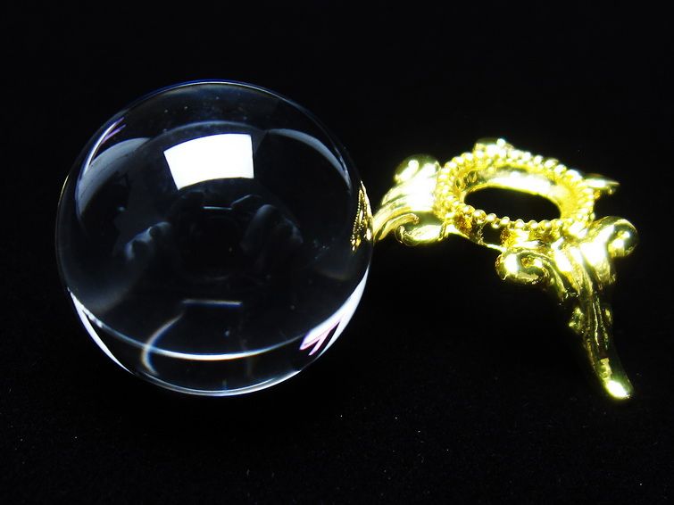 水晶 丸玉 ブラジル産 20mm 一点物 141-6354
