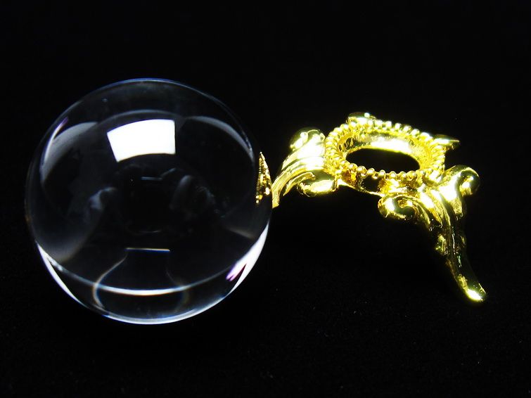水晶 丸玉 ブラジル産 20mm 一点物 141-6357