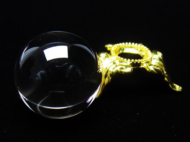 水晶 丸玉 ブラジル産 20mm 一点物 141-6359