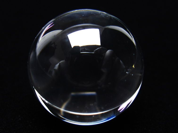 水晶 丸玉 ブラジル産 20mm 一点物 141-6361