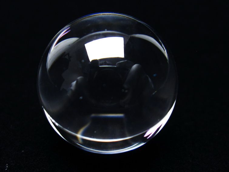 水晶 丸玉 ブラジル産 20mm 一点物 141-6362