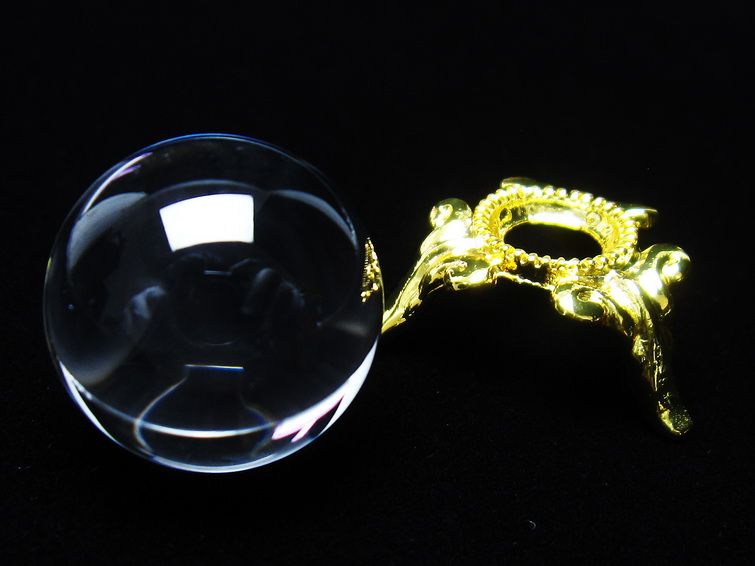 水晶 丸玉 ブラジル産 20mm 一点物 141-6364
