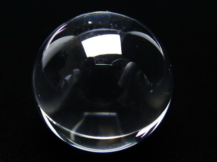 水晶 丸玉 ブラジル産 20mm 一点物 141-6366