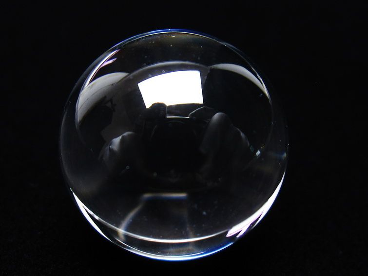 水晶 丸玉 ブラジル産 20mm 一点物 141-6368