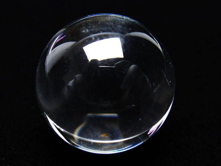 水晶 丸玉 ブラジル産 20mm 一点物 141-6372