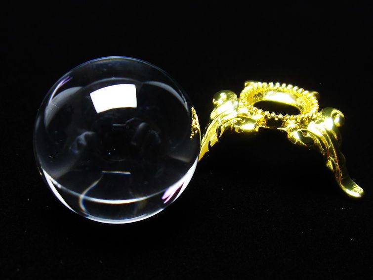 水晶 丸玉 ブラジル産 20mm 一点物 141-6377
