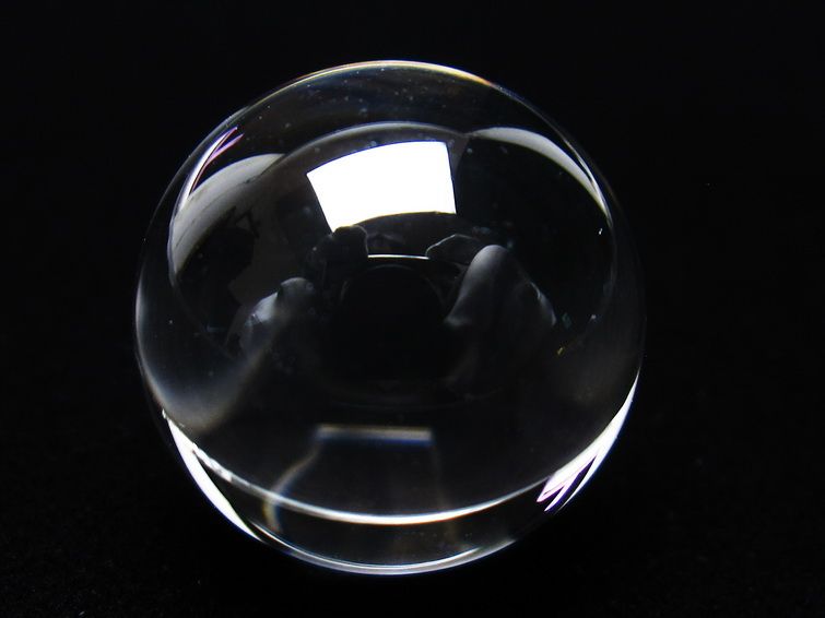 水晶 丸玉 ブラジル産 20mm 一点物 141-6382