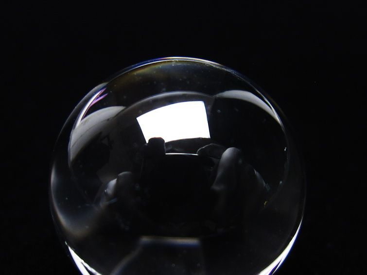 水晶 丸玉 ブラジル産 20mm 一点物 141-6382
