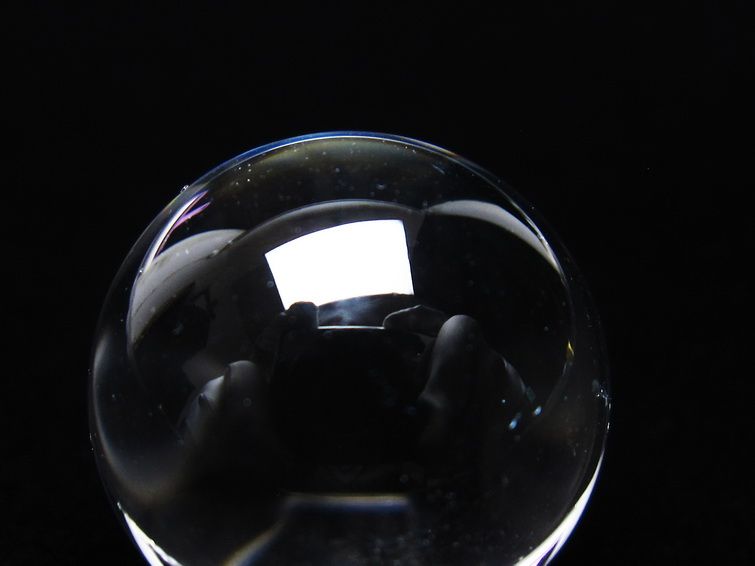 水晶 丸玉 ブラジル産 20mm 一点物 141-6383