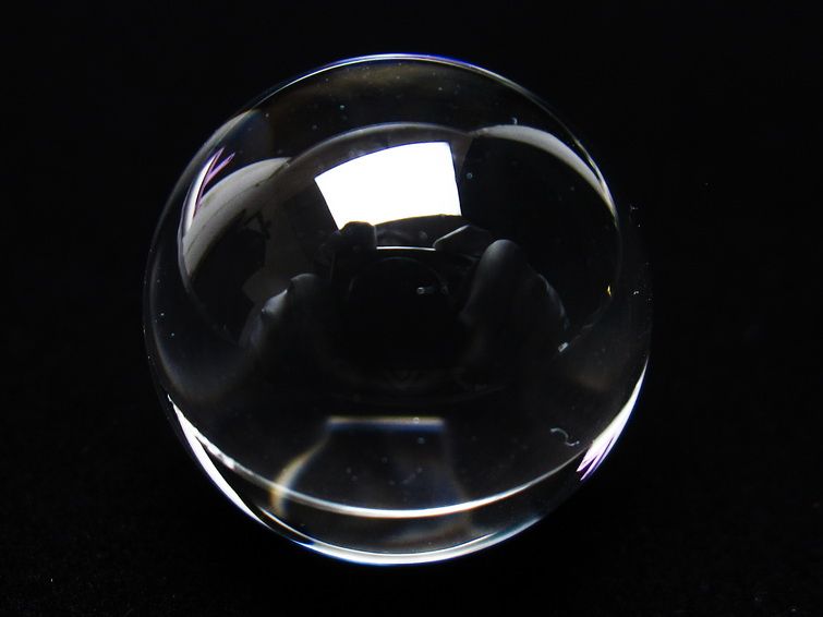 水晶 丸玉 ブラジル産 20mm 一点物 141-6386