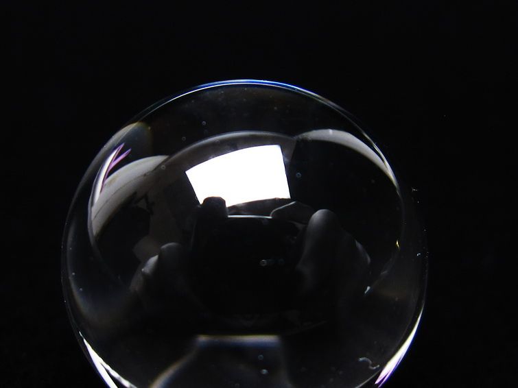 水晶 丸玉 ブラジル産 20mm 一点物 141-6386