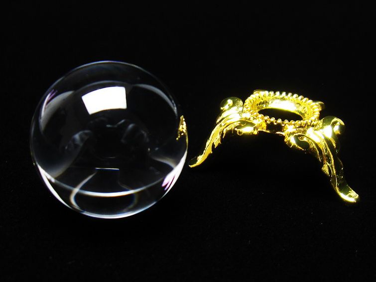 水晶 丸玉 ブラジル産 20mm 一点物 141-6386