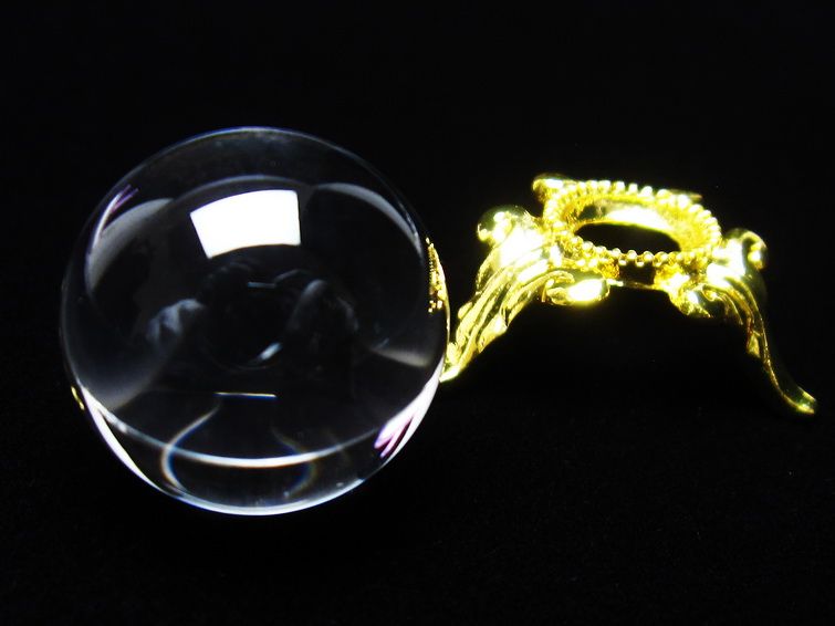 水晶 丸玉 ブラジル産 20mm 一点物 141-6389