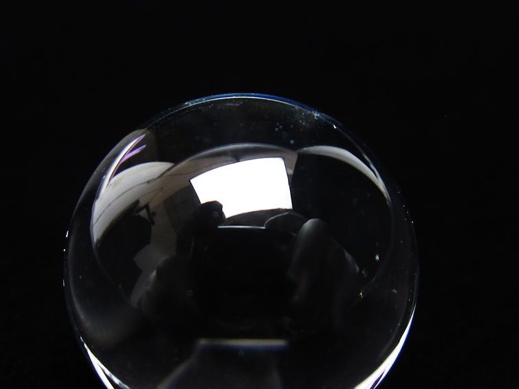 水晶 丸玉 ブラジル産 20mm 一点物 141-6398