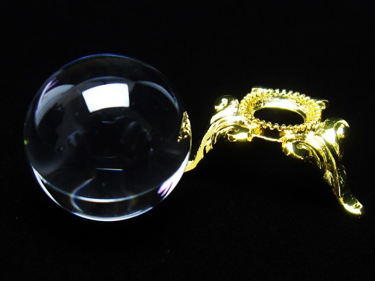 水晶 丸玉 ブラジル産 20mm 一点物 141-6399