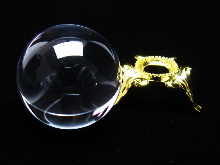 水晶 丸玉 ブラジル産 24mm 一点物 141-6406