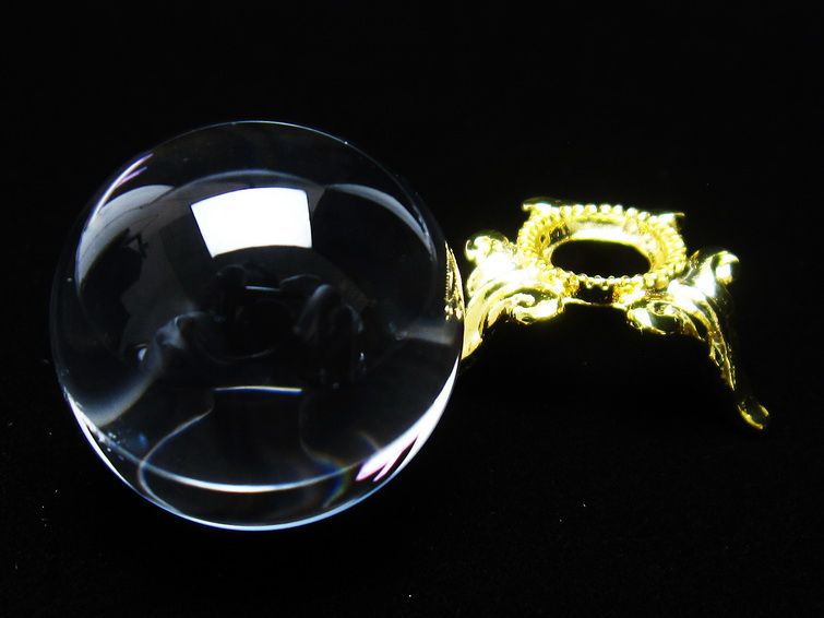 水晶 丸玉 ブラジル産 24mm 一点物 141-6407