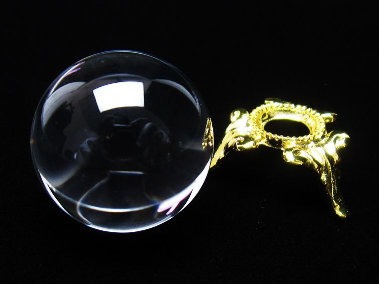 水晶 丸玉 ブラジル産 24mm 一点物 141-6409