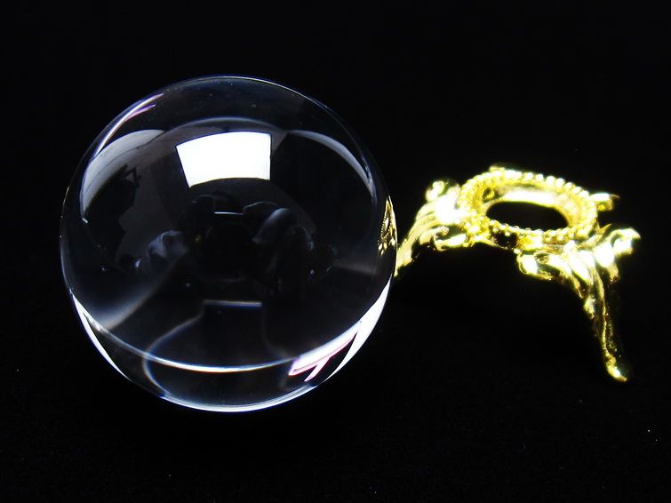 水晶 丸玉 ブラジル産 24mm 一点物 141-6410