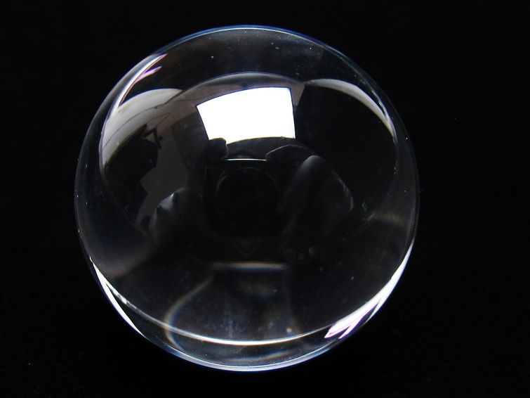 水晶 丸玉 ブラジル産 24mm 一点物 141-6411